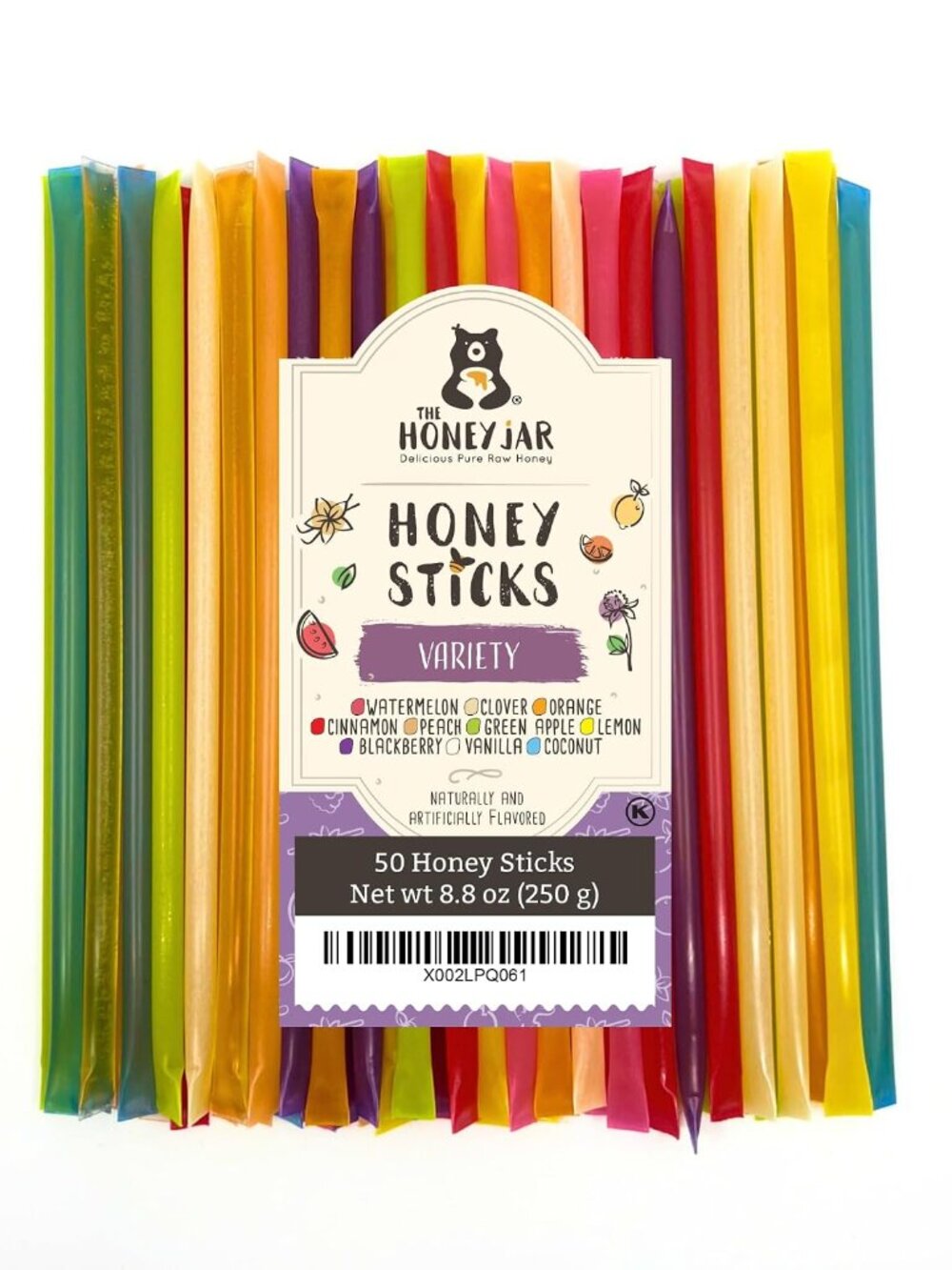 Variety Pack Honey Sticks - Pure Honey Straws For Tea, Coffee, or a Healthy Trea